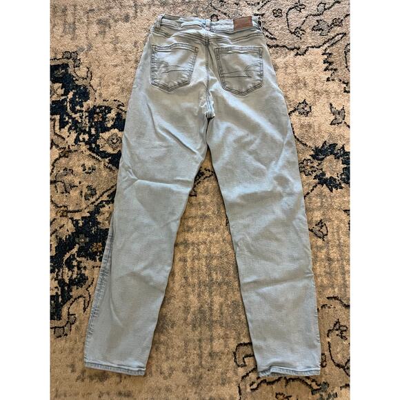 American Eagle Women's Light Blue Straight Jeans Size 0 Casual Denim - Picture 2 of 8